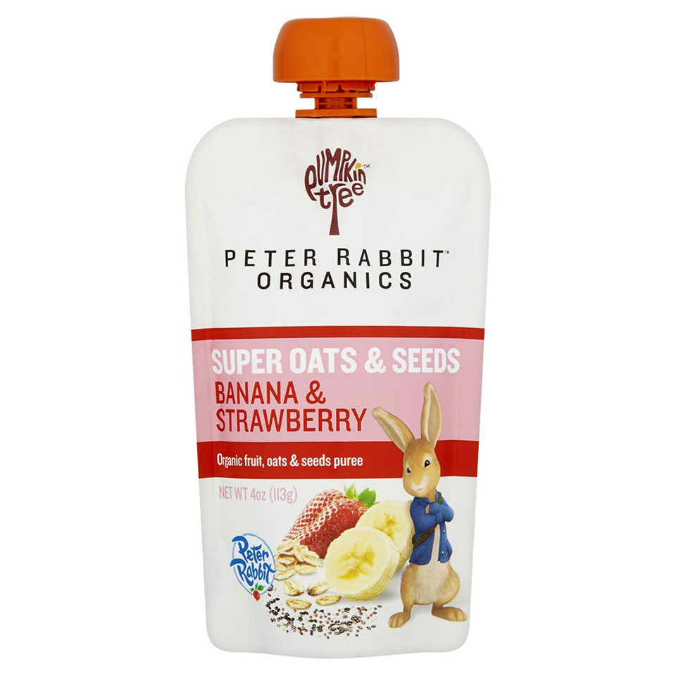 Pumpkin Tree Organics Super Oats & Seeds, Banana & Strawberry, 4 Ounce (Pack Of 10) Pumpkin Tree Organics Super Oats & Seeds, Banana & Strawberry, 4 Ounce (Pack Of 10)