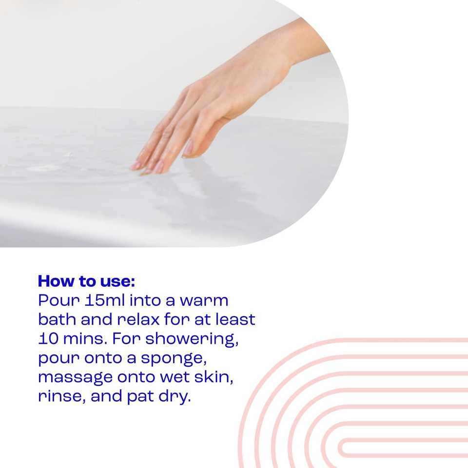 E45 Bath Oil 500 ml  E45 Bath Oil Emollient to Moisturise & Hydrate Dry Skin  Gently Cleanses for Soft Skin  Soap Free & Perfume Free Emollient Bath & Shower Oil Body Wash - Dermatologically Tested