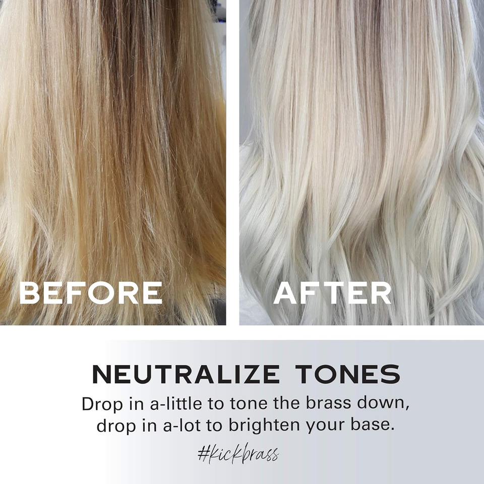 Keracolor Purple Or Gold Toning Drops To Create Your Own Purple Shampoo - Mix With Any Shampoo, Conditioner Or Cream Styler