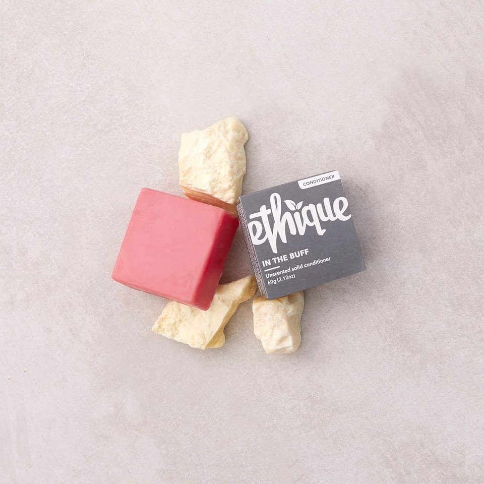 Ethique Solid Conditioner Bar For Sensitive Scalps - In The Buff Unscented - Vegan, Eco-Friendly, Plastic-Free, Cruelty-Free, 2.12 Oz (Pack Of 1)