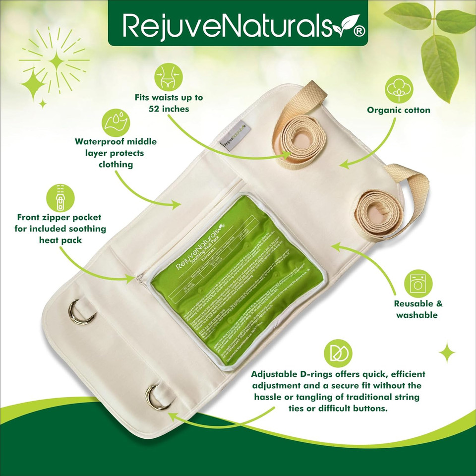 Castor Oil Pack - 8 Piece Complete Kit. Includes 16Oz Glass Bottle Of Organic Castor Oil, Easy To Use Castor Oil Compress With Adjustable Fit, 5 Soft Cotton Pads & Soothing Heat Pack Castor Oil Pack - 8 Piece Complete Kit. Includes 16Oz Glass Bottle Of Organic Castor Oil, Easy To Use Castor Oil Compress With Adjustable Fit, 5 Soft Cotton Pads & Soothing Heat Pack