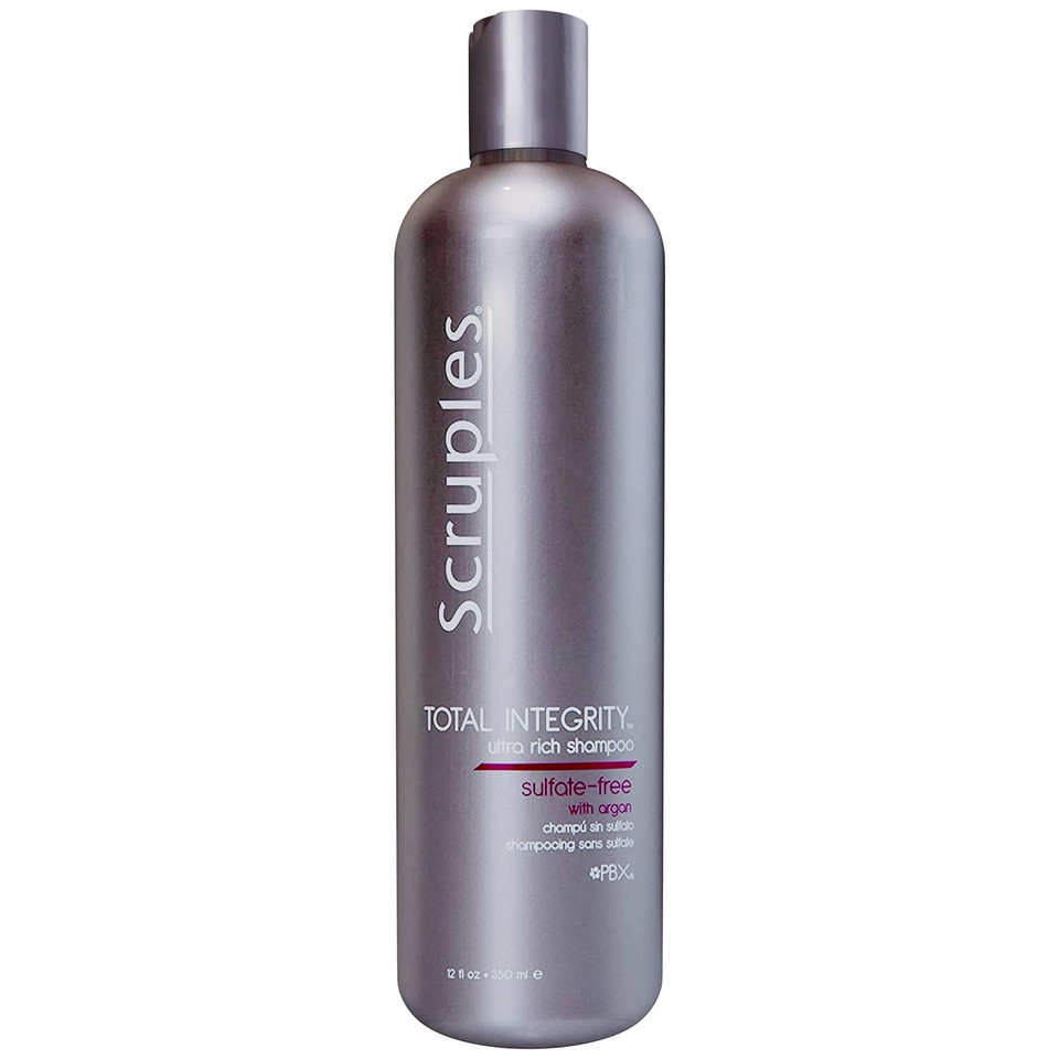 Scruples Total Integrity Shampoo - Professional Argan Oil Shampoo - Nourishes Chemically Treated Hair And Prolongs The Life Of Hair Color - Ultra-Rich & Sulfate-Free Color Safe Shampoo (12 Oz)
