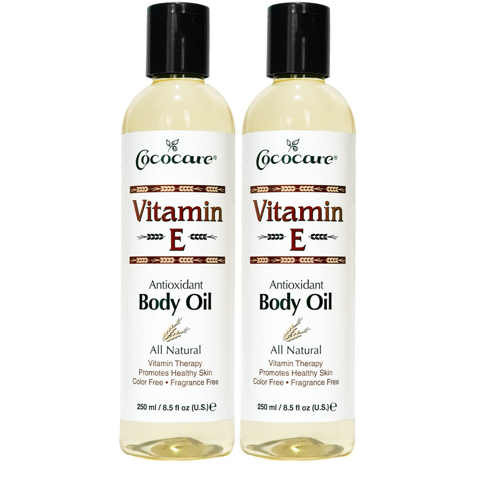 Cococare All Natural Vitamin E Antioxidant Body Oil- Vitamin Therapy For All Skin Types (2 Pack)8.5 Ounce
