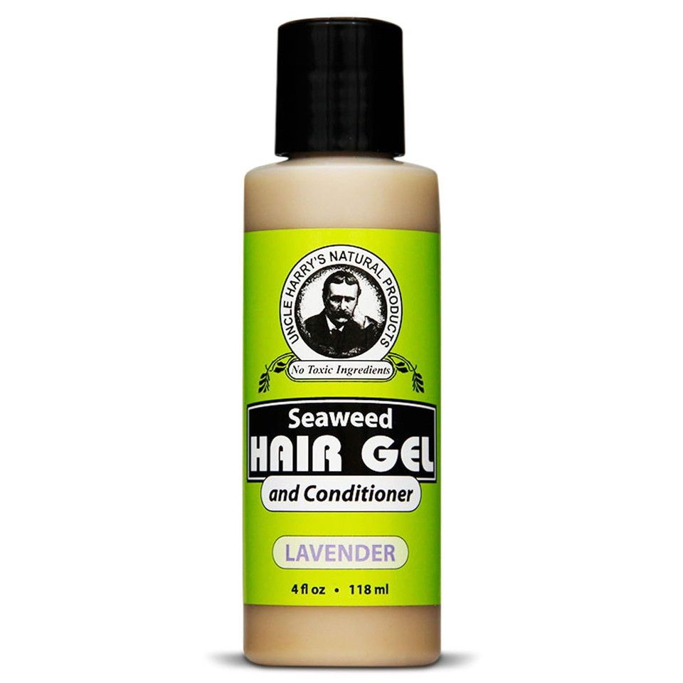 Uncle Harry'S Lavender Seaweed Hair Gel & Volumizing Conditioner | 2 In 1 Natural Styling Gel & Hair Moisturizer For Dry Hair Damaged | 100% Pure Hair Care Products For Women & Hair Gel For Men