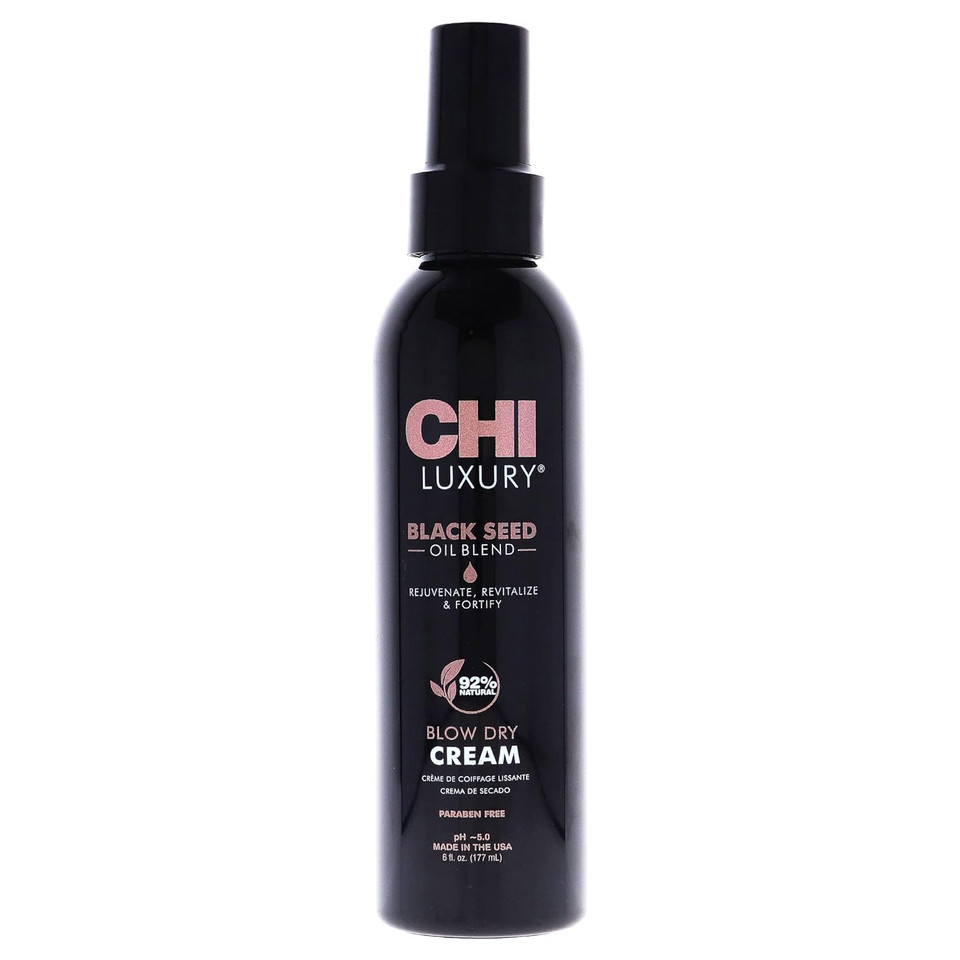 Chi Luxury Black Seed Oil Blow Dry Cream - Paraben And Gluten Free, 6 Oz. (Childc6)