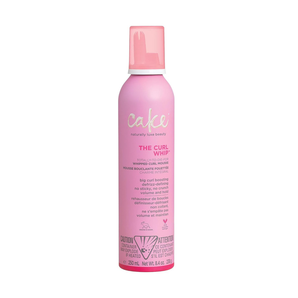 Cake Beauty Whipped Curl Defining & Volumizing Mousse  Aloe Vera Vitamin E For Flexible Hold - Vegan No Heat Curls Wavy Curly Hair Sulfate Cruelty Free Products For Women
