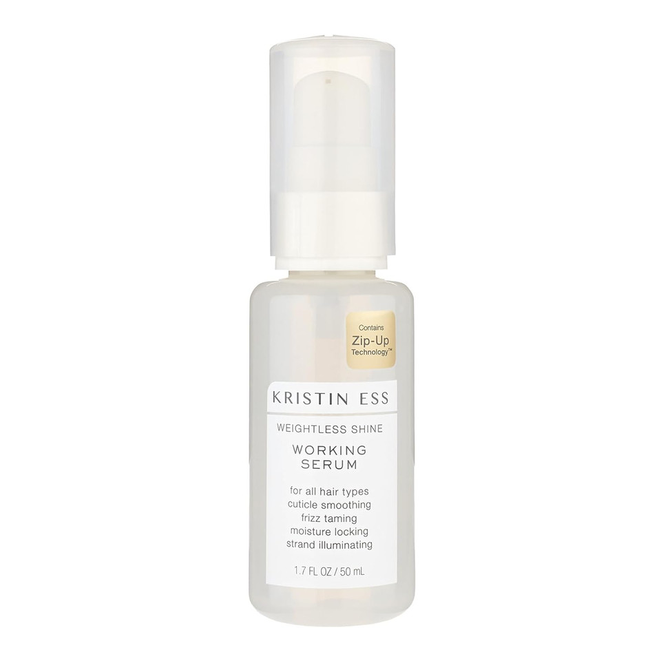 Kristin Ess Hair Weightless Shine Working Hair Serum For Dry Damaged Hair - Frizz Taming, Anti Breakage, Moisture Locking + Shine Enhancing - Color + Keratin Safe, 1.7 Fl. Oz Kristin Ess Hair Weightless Shine Working Hair Serum For Dry Damaged Hair - Frizz Taming, Anti Breakage, Moisture Locking + Shine Enhancing - Color + Keratin Safe, 1.7 Fl. Oz