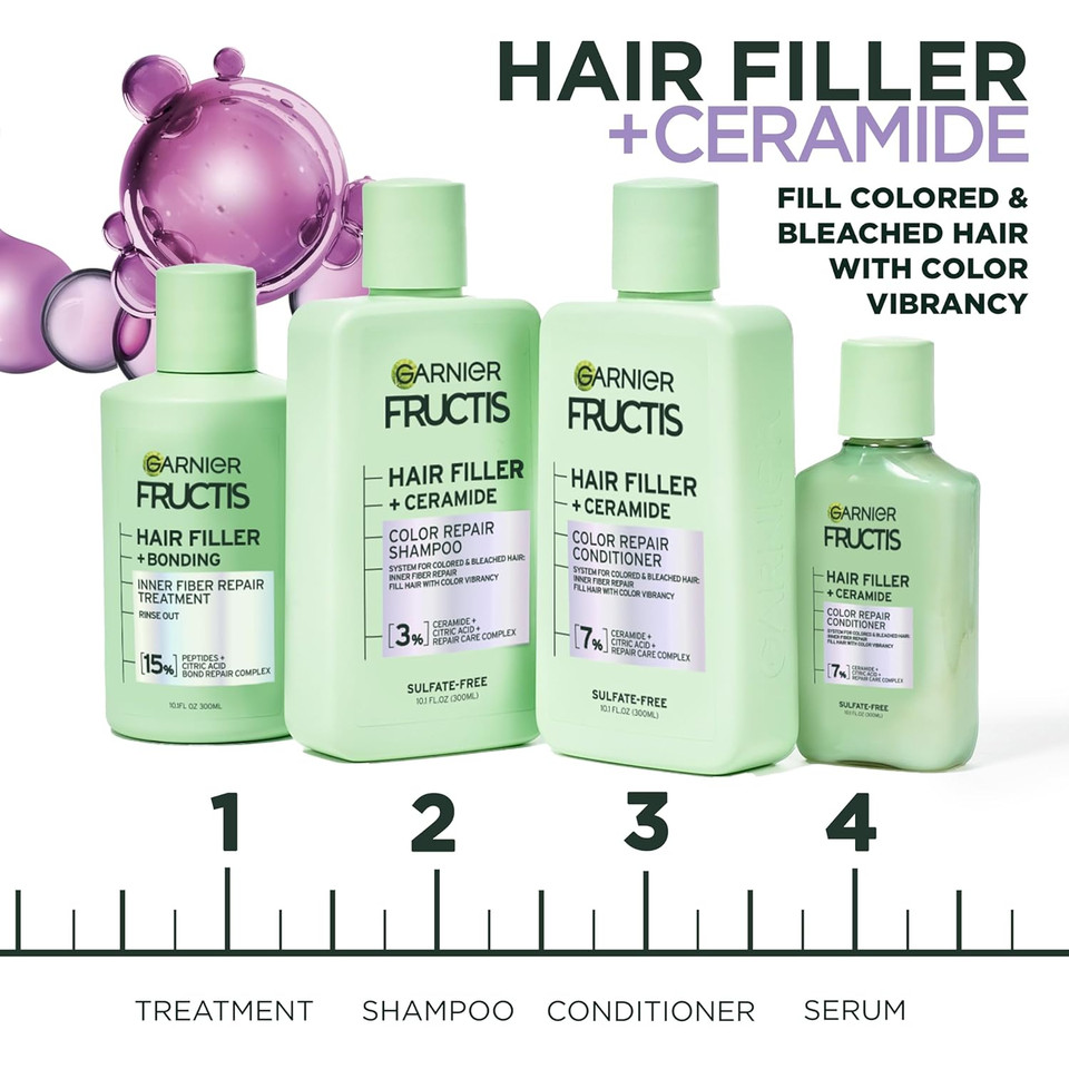 Garnier Fructis Hair Filler Color Repair Serum With Ceramide, 3.8 Fl Oz, 1 Count