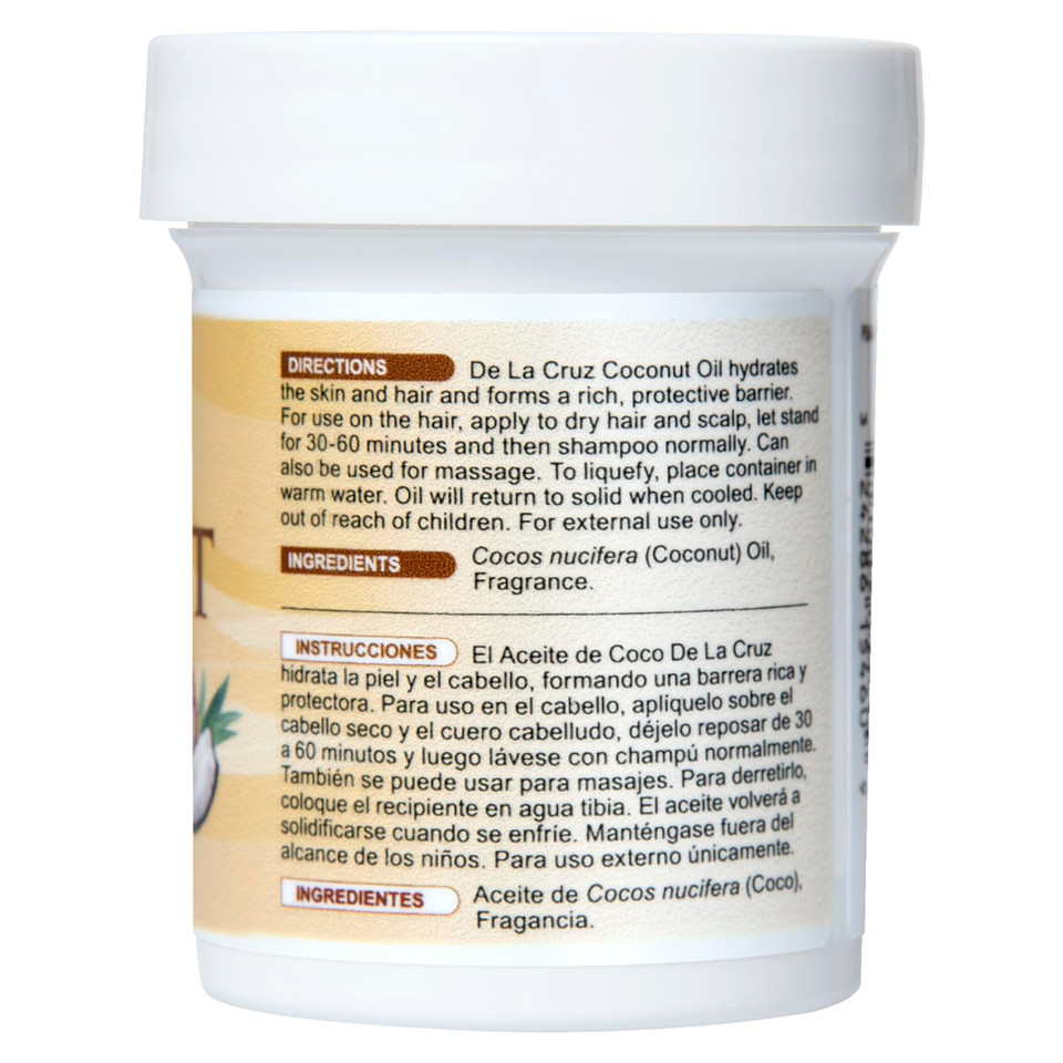 De La Cruz Coconut Oil - Expeller Pressed Coconut Oil For Skin And Hair - Natural Moisturizer For Skin And Hair - 2.2Oz (3 Jars) De La Cruz Coconut Oil - Expeller Pressed Coconut Oil For Skin And Hair - Natural Moisturizer For Skin And Hair - 2.2Oz (3 Jars)