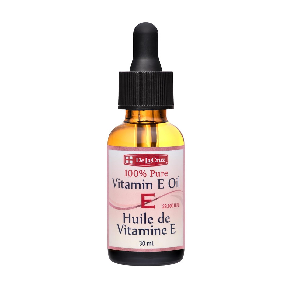 De La Cruz Vitamin E Oil For Face 28,000 Iu - No Preservatives, Artificial Colors Or Fragrances, Made In Usa 1 Fl. Oz