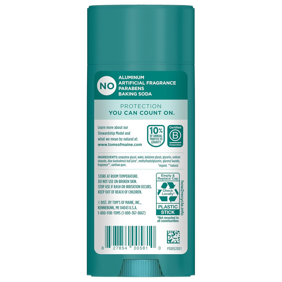 Tomã¢ÂS Of Maine North Woods Natural Deodorant For Men And Women, Aluminum Free, 3.25 Oz, 2-Pack