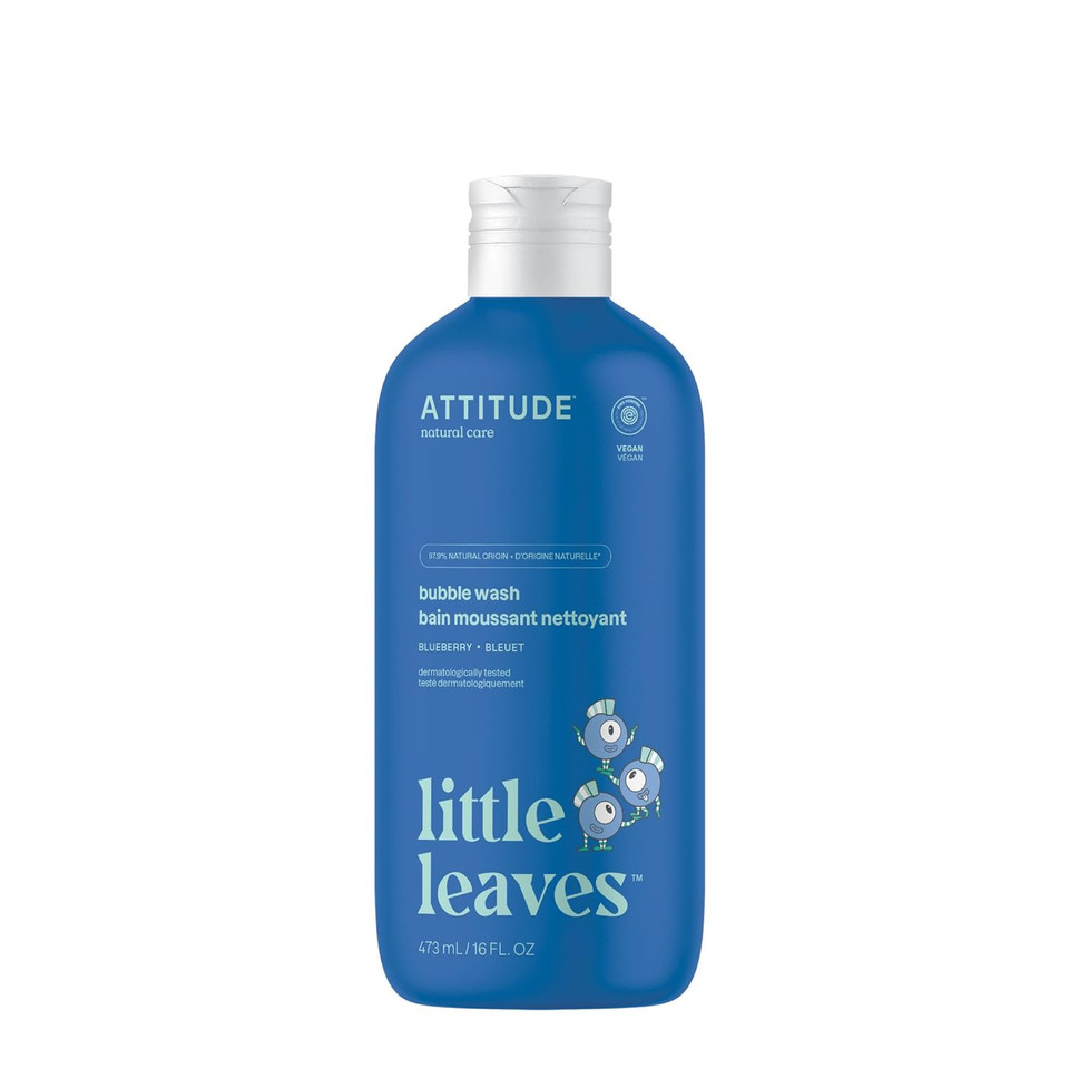 Attitude Bubble Wash For Kids, Hair Shampoo And Body Soap, Ewg Verified, Plant- And Mineral-Based, Vegan, Blueberry, 16 Fl Oz Attitude Bubble Wash For Kids, Hair Shampoo And Body Soap, Ewg Verified, Plant- And Mineral-Based, Vegan, Blueberry, 16 Fl Oz
