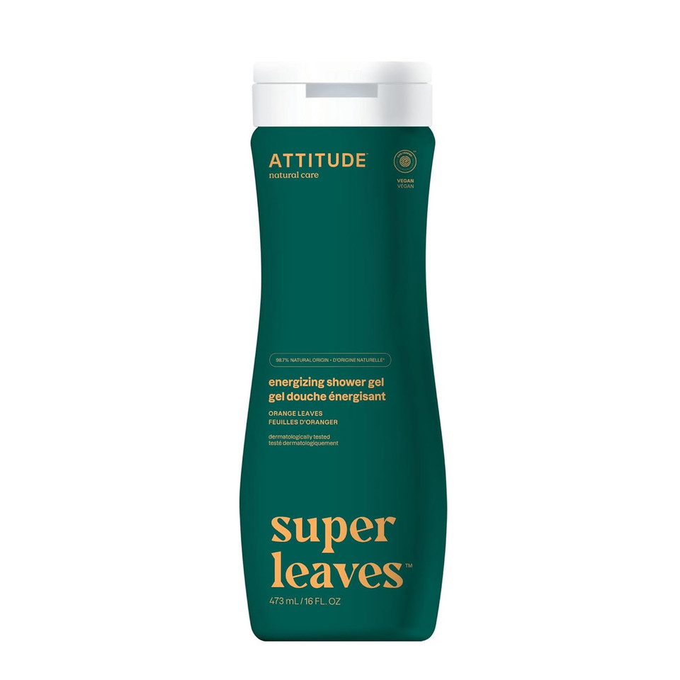 Attitude Body Wash, Ewg Verified Shower Gel, Dermatologically Tested, Plant And Mineral-Based, Vegan Personal Care Products, Red Vine Leaves, 16 Fl Oz