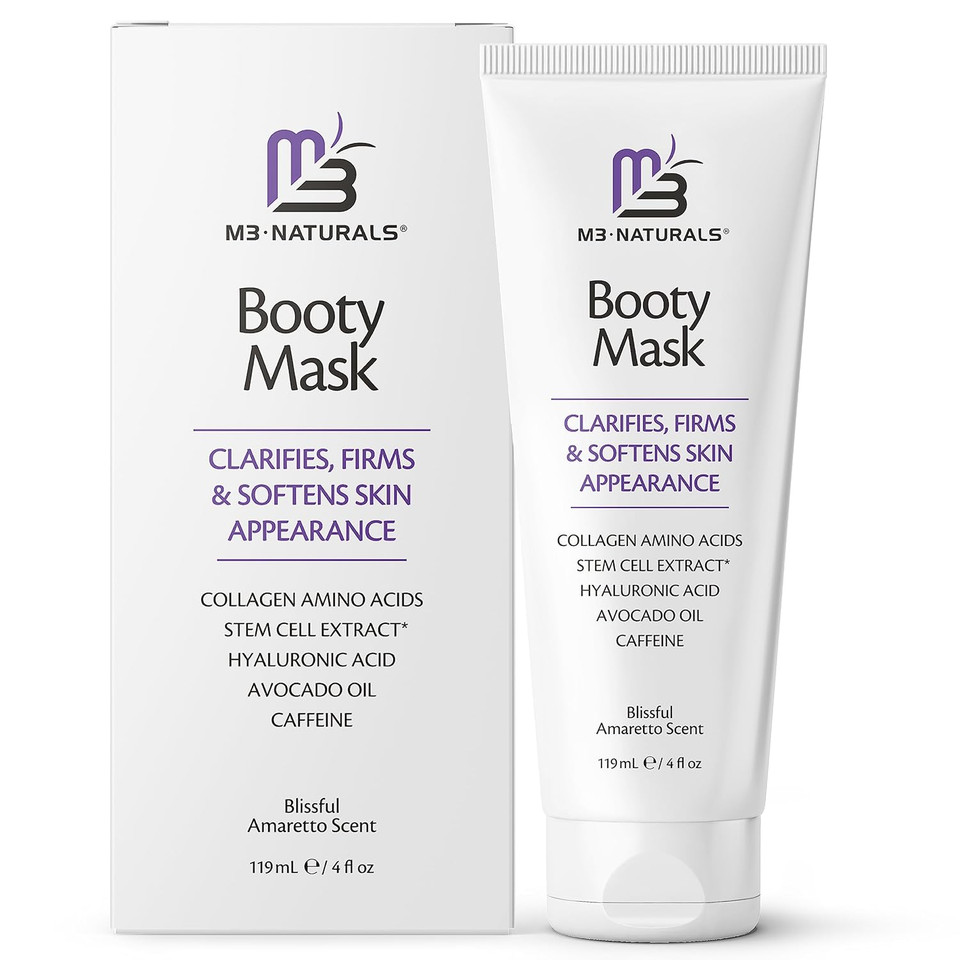 Moisturizing Butt Mask For Women - Butt Firming Mask And Caffeine Cellulite Cream For Thighs And Buttocks With Collagen - Clarifying Butt Firming Cream For Cellulite Kp And Dry Skin By M3 Naturals