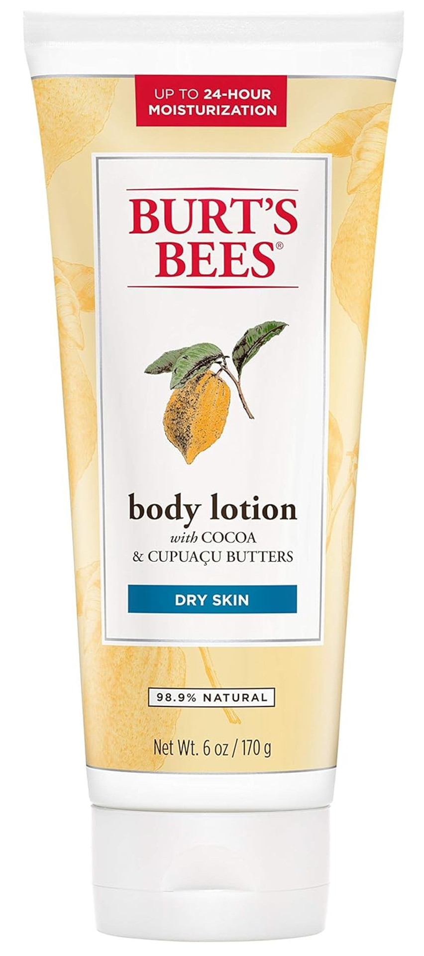 Burts Bees Butter Body Lotion For Dry Skin With Cocoa & Cupuau, 6 Oz - Pack Of 3 (Package May Vary)