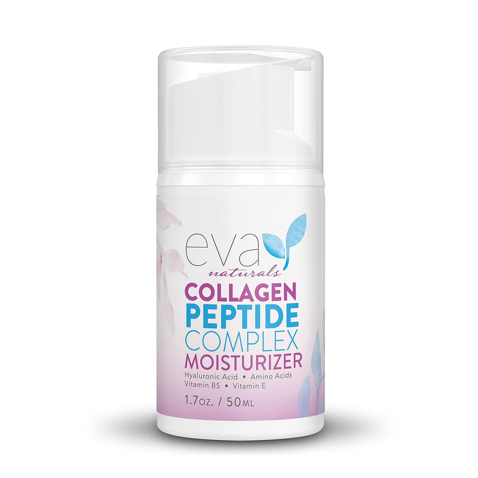 Eva Naturals Collagen Face Moisturizer Peptide - Anti-Wrinkle Facial Moisturizer For Face - Deeply Hydrating Multi-Peptide Collagen Boosting Face Cream, Facial Skin Care For Smoother Skin - 50Ml Eva Naturals Collagen Face Moisturizer Peptide - Anti-Wrinkle Facial Moisturizer For Face - Deeply Hydrating Multi-Peptide Collagen Boosting Face Cream, Facial Skin Care For Smoother Skin - 50Ml