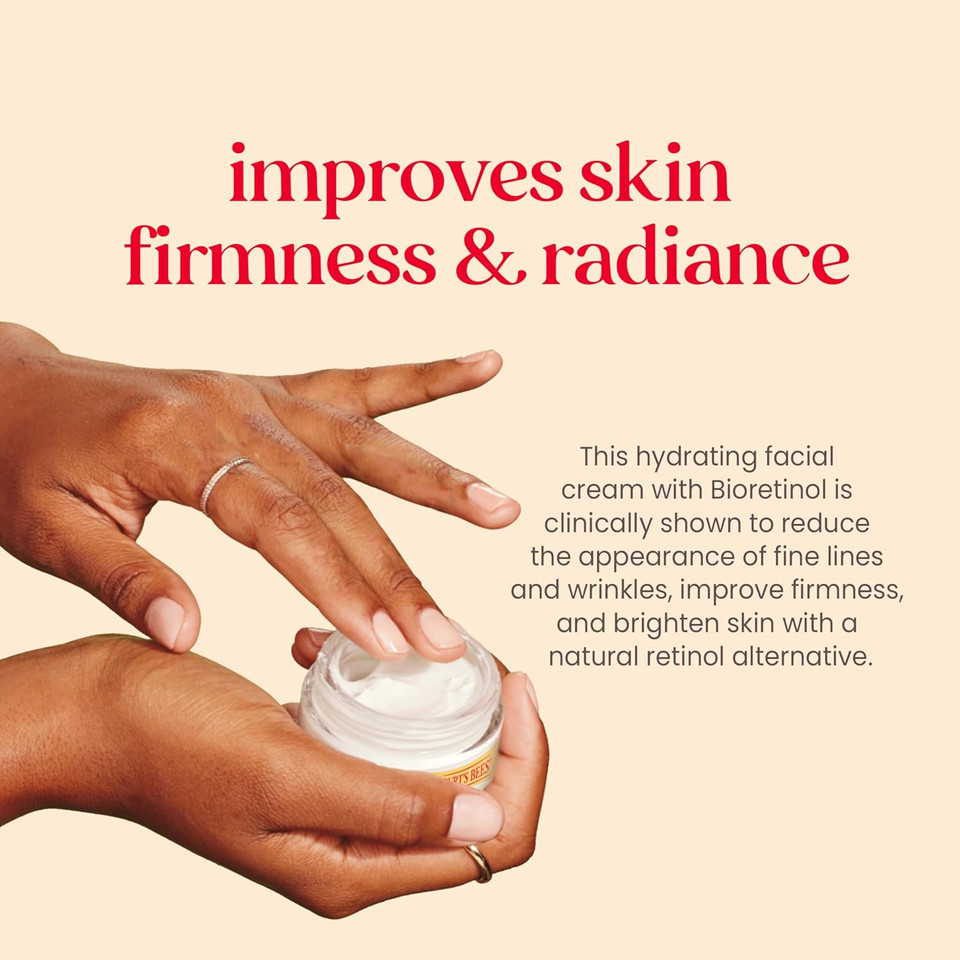 Burt'S Bees Renewal Firming Face Cream, Anti-Aging Retinol Alternative, Mothers Day Gifts For Mom, Moisturizing Natural Origin Skin Care, 1.8 Ounce (Packaging May Vary)