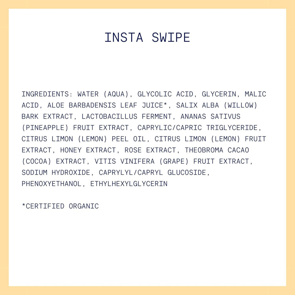 Kinship Insta Swipe Aha Exfoliating Pads - Lemon Honey Glycolic Acid Face Exfoliant - Brighten, Smooth + Clear Clogged Pores - Resurfacing Treatment Facial Wipes - Tone Blemish Prone Skin (45 Count) Kinship Insta Swipe Aha Exfoliating Pads - Lemon Honey Glycolic Acid Face Exfoliant - Brighten, Smooth + Clear Clogged Pores - Resurfacing Treatment Facial Wipes - Tone Blemish Prone Skin (45 Count)