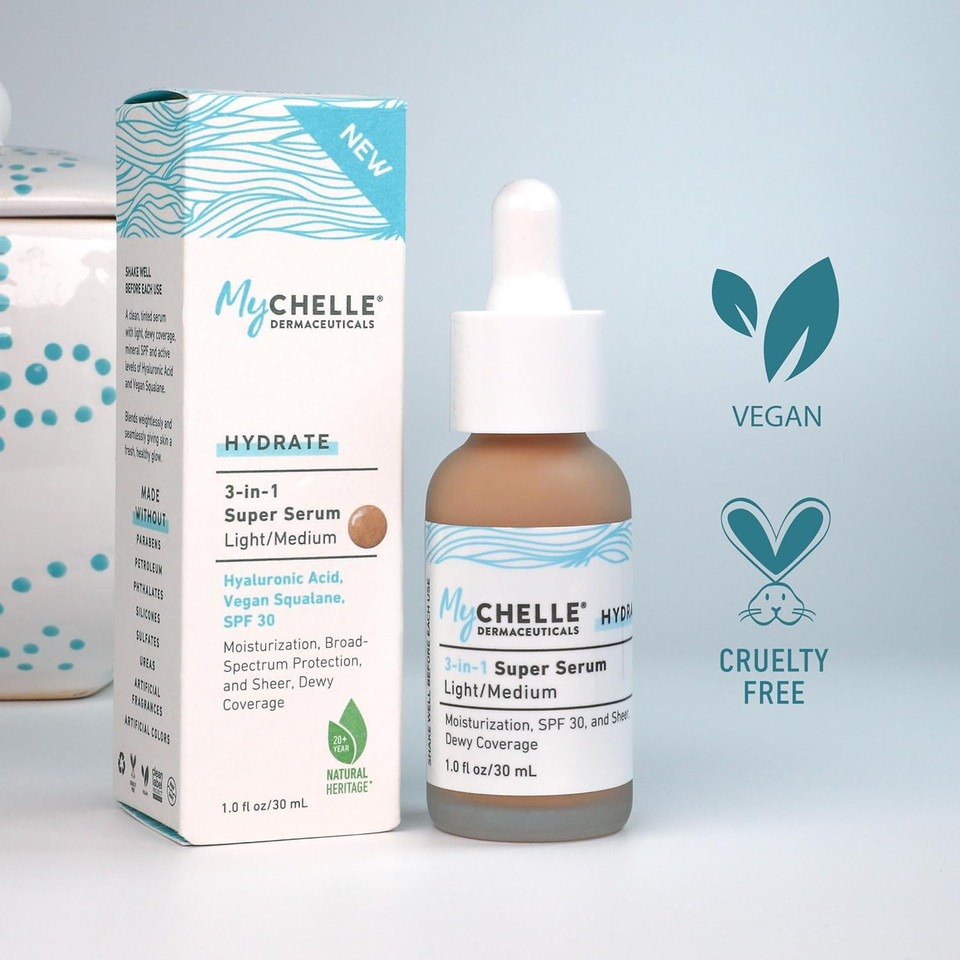 Mychelle Light/Medium 3-In-1 Super Serum, 1 Oz