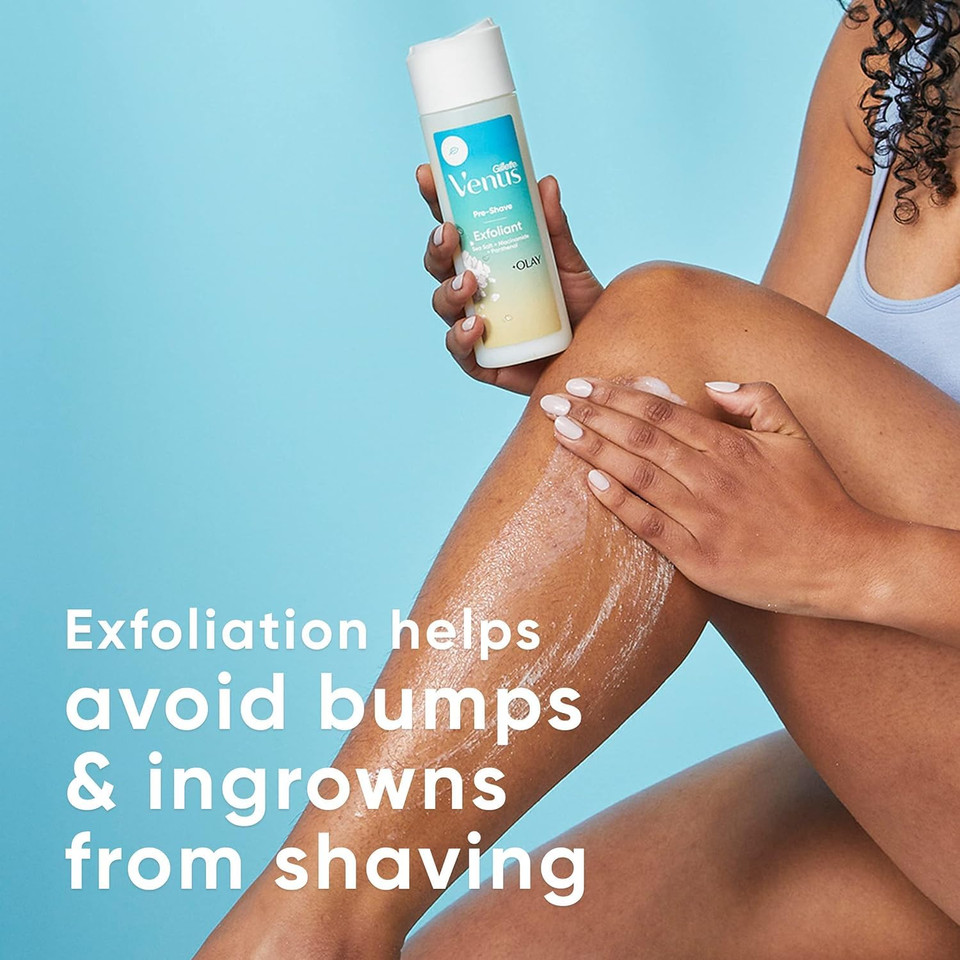 Gillette Venus Women'S Exfoliant Scrub, Pre-Shave Sea Salt Exfoliant Scrub  6.7 Oz
