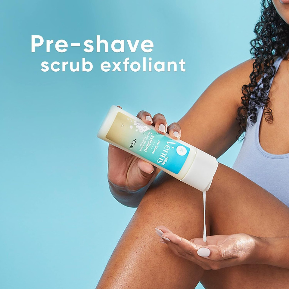 Gillette Venus Women'S Exfoliant Scrub, Pre-Shave Sea Salt Exfoliant Scrub  6.7 Oz