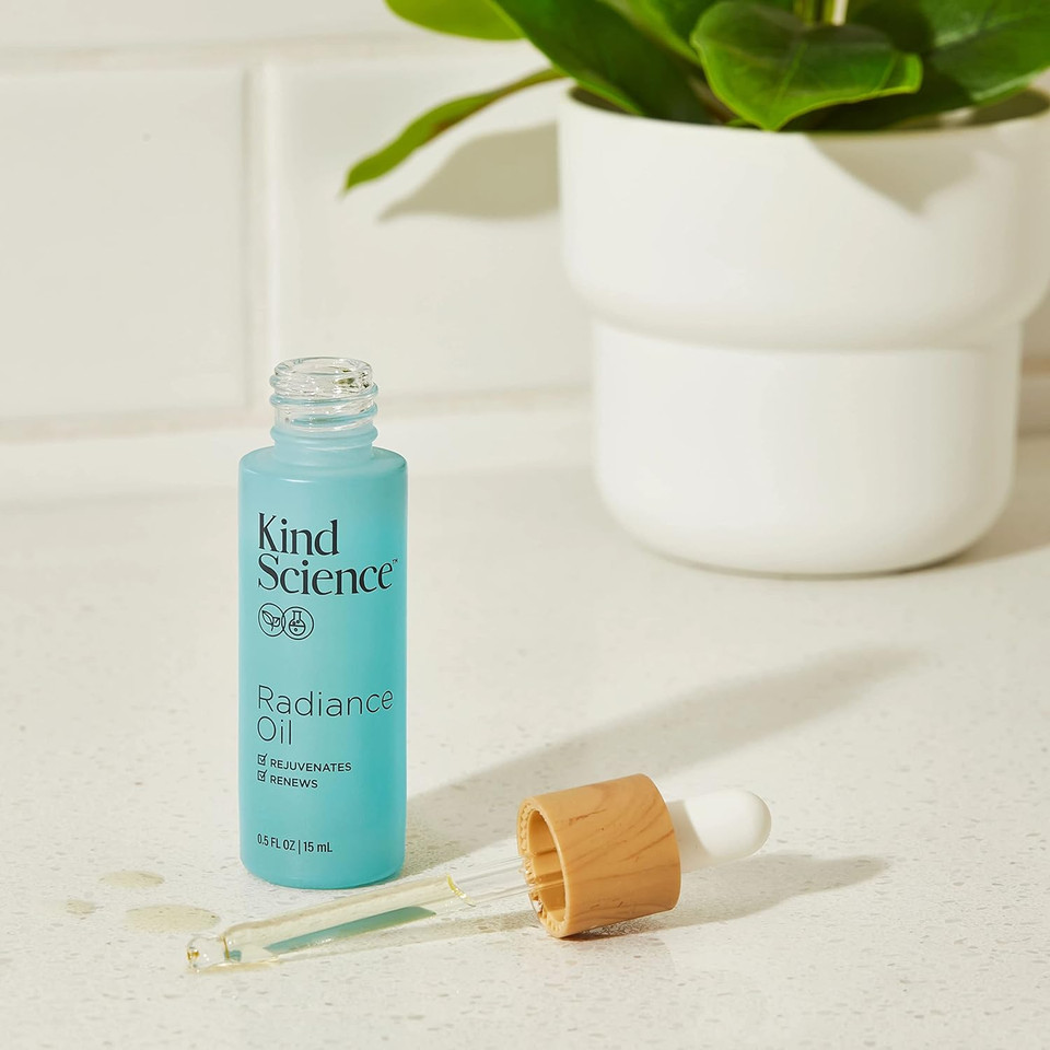 Kind Science Radiance Oil | Rejuvenates + Renews Hydrating | 0.50 Fl Oz / 15 Ml
