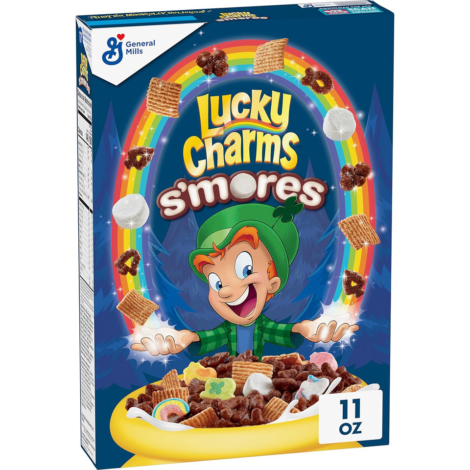 Lucky Charms Smores Breakfast Cereal With Marshmallows, 10.5 Oz