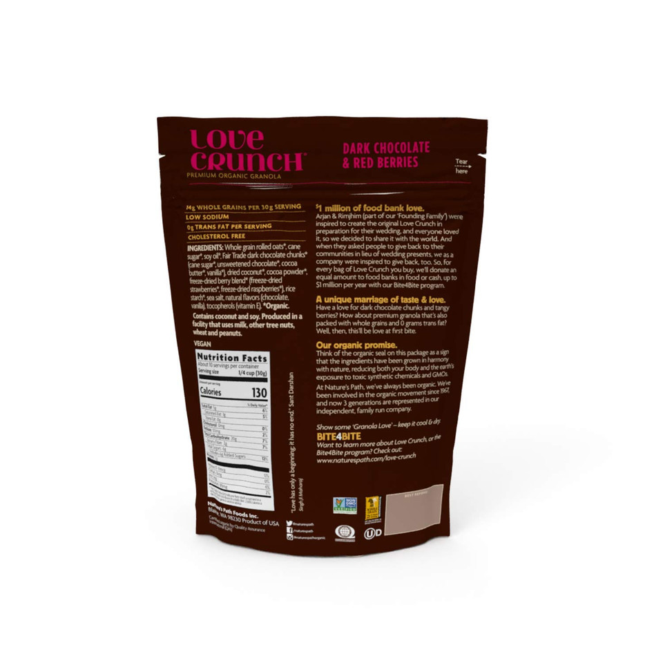Love Crunch Nature'S Path Organic Love Crunch Premium Granola, Dark Chocolate & Red Berries, 11.5 Ounce (Pack Of 6)