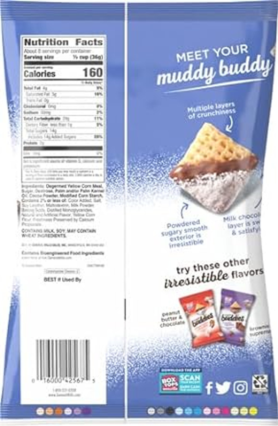 Chex Mix Muddy Buddies, Cookies And Cream Snack Mix, 10.5 Oz