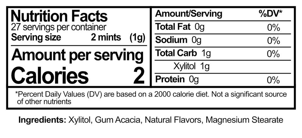 Epic Xylitol Mints - Sugar Free & Aspartame Free Mints Sweetened W/Xylitol For Dry Mouth & Gum Health (Peppermint, 55-Piece Tin, 10 Tins)