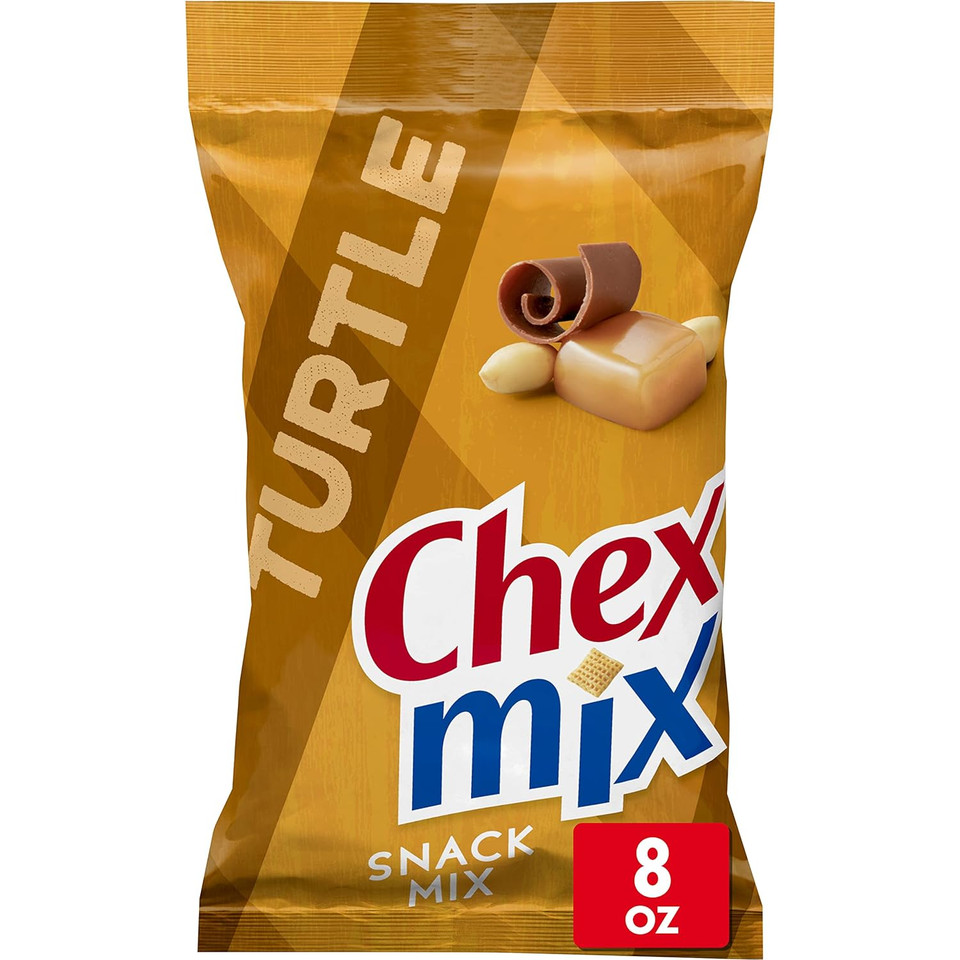 Chex Mix Snack Mix, Turtle, Indulgent Snack Bag, 8 oz