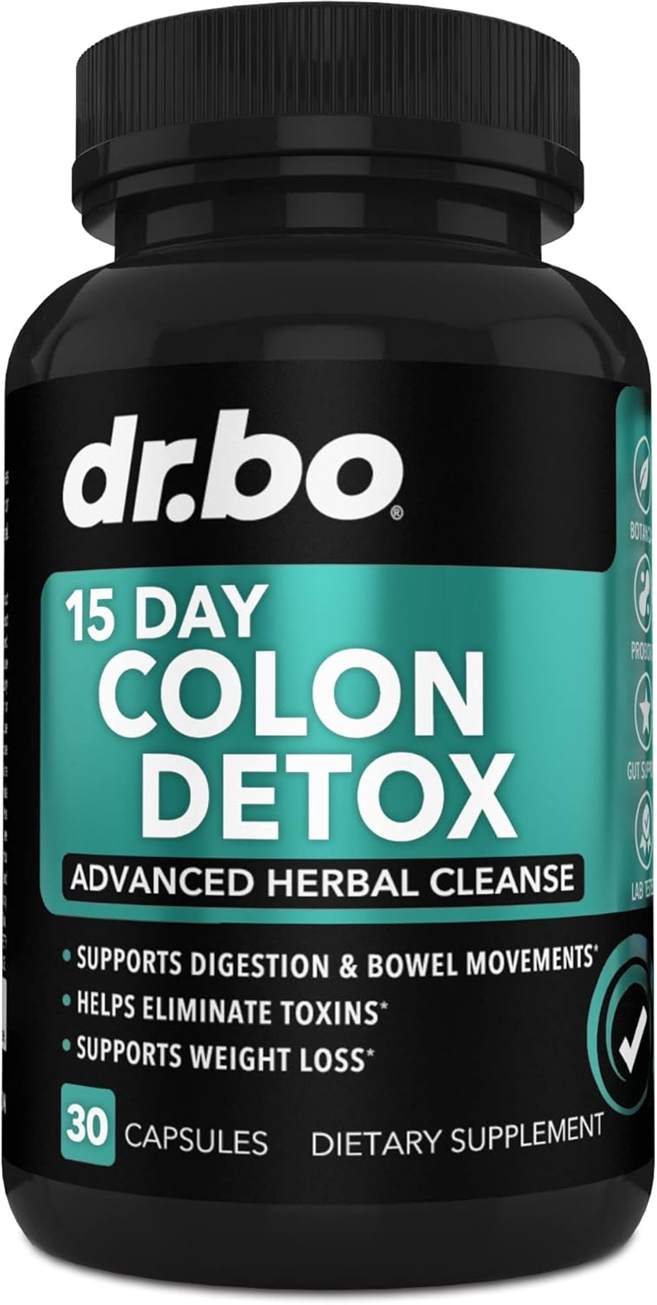 Colon Cleanser Detox For Weight Flush - 15 Day Intestinal Cleanse Pills & Probiotic - Fast Natural Laxative For Constipation Relief - Bowel Movement Supplements For Stomach Bloating, Gut Loss Support
