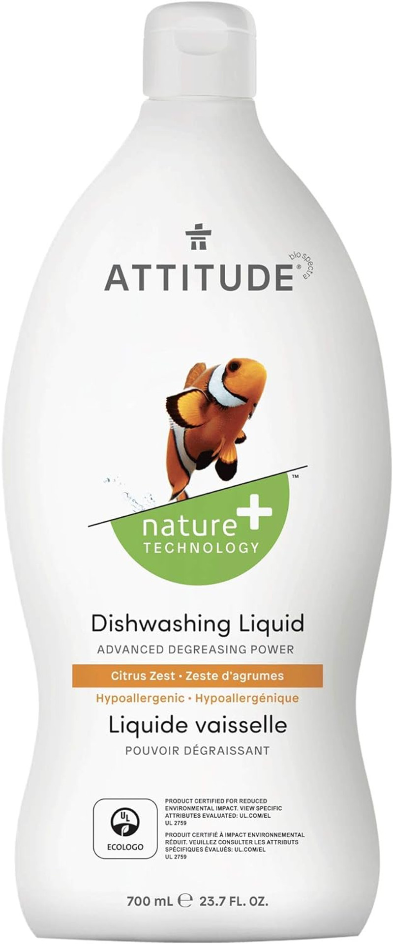 Attitude Dishwashing Liquid, Ewg Verified, Vegan Dish Soap, Plant Based, Naturally Derived Products, Citrus Zest, 23.7 Fl Oz Attitude Dishwashing Liquid, Ewg Verified, Vegan Dish Soap, Plant Based, Naturally Derived Products, Citrus Zest, 23.7 Fl Oz