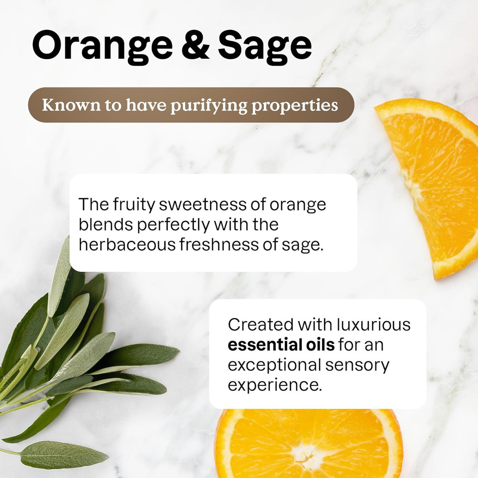 Attitude Multi-Purpose Cleaner With Essential Oils, Ewg Verified, Plant And Mineral-Based Ingredients, Vegan Household Products, Refillable Aluminum Bottle, Orange And Sage, 16 Fl Oz