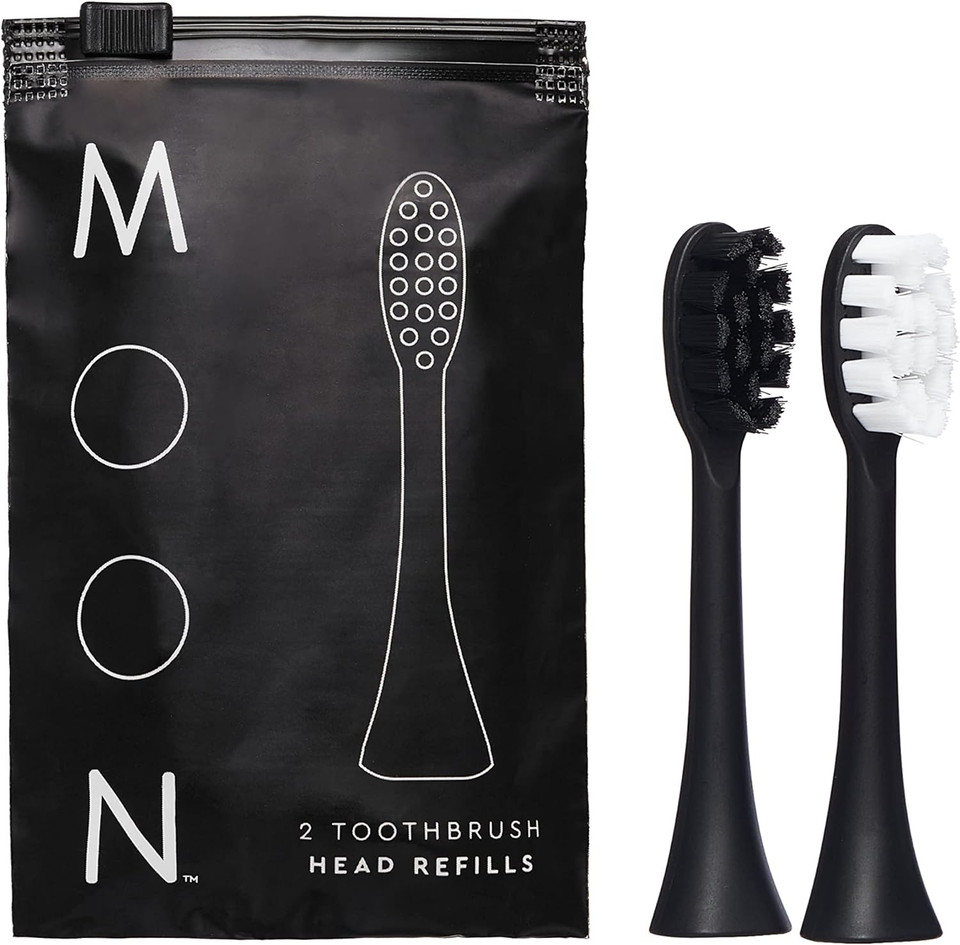 Moon Sonic Electric Toothbrush Replacement Brush Heads 2 Pack