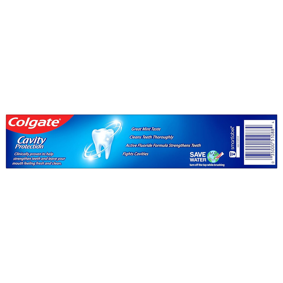 Colgate Cavity Protection Toothpaste with Fluoride, Great Regular Flavor, 6 Ounce (Pack of 6)