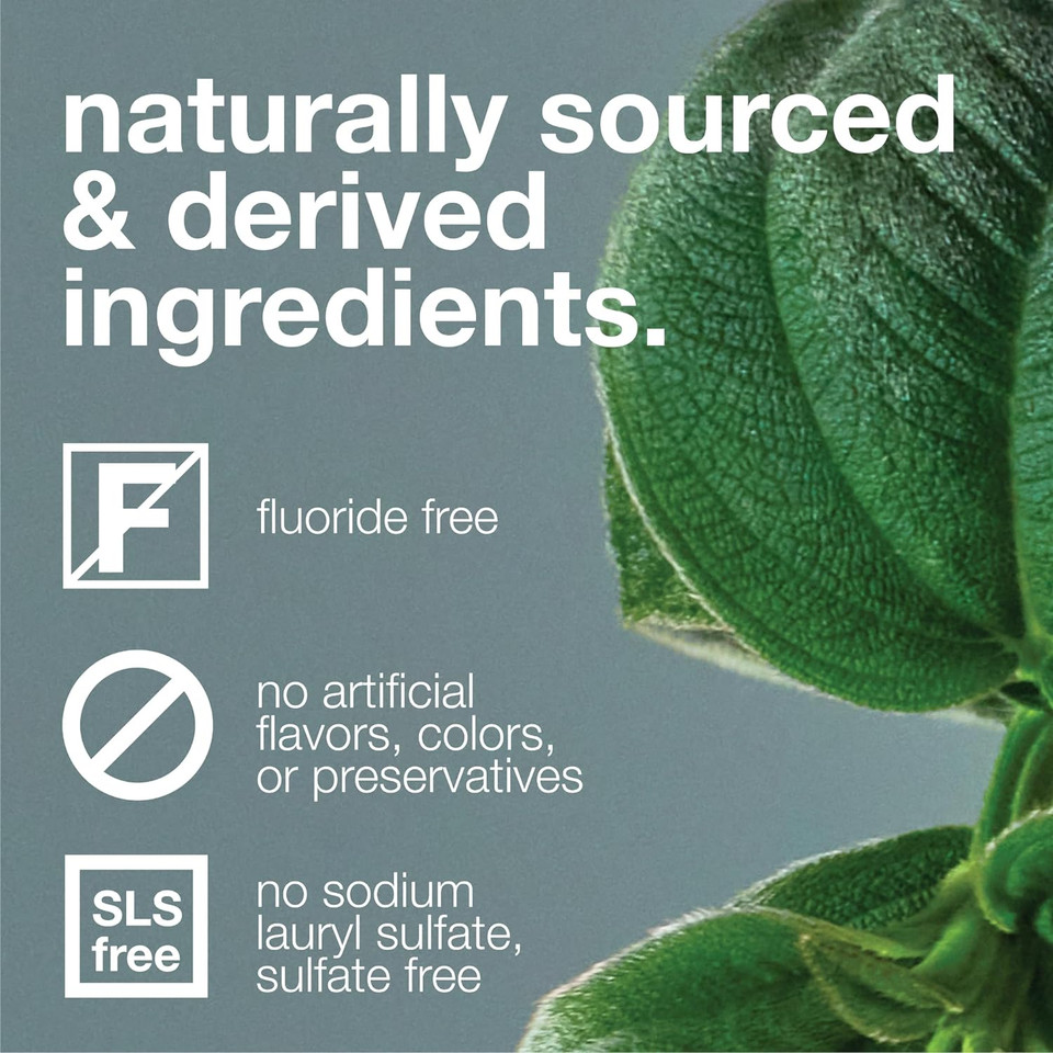 Davids Fluoride Free Nano Hydroxyapatite Toothpaste For Remineralizing Enamel & Sensitive Relief, Whitening, Antiplaque, Sls Free, Natural Peppermint, 1.75 Oz, Tsa Approved Travel Size