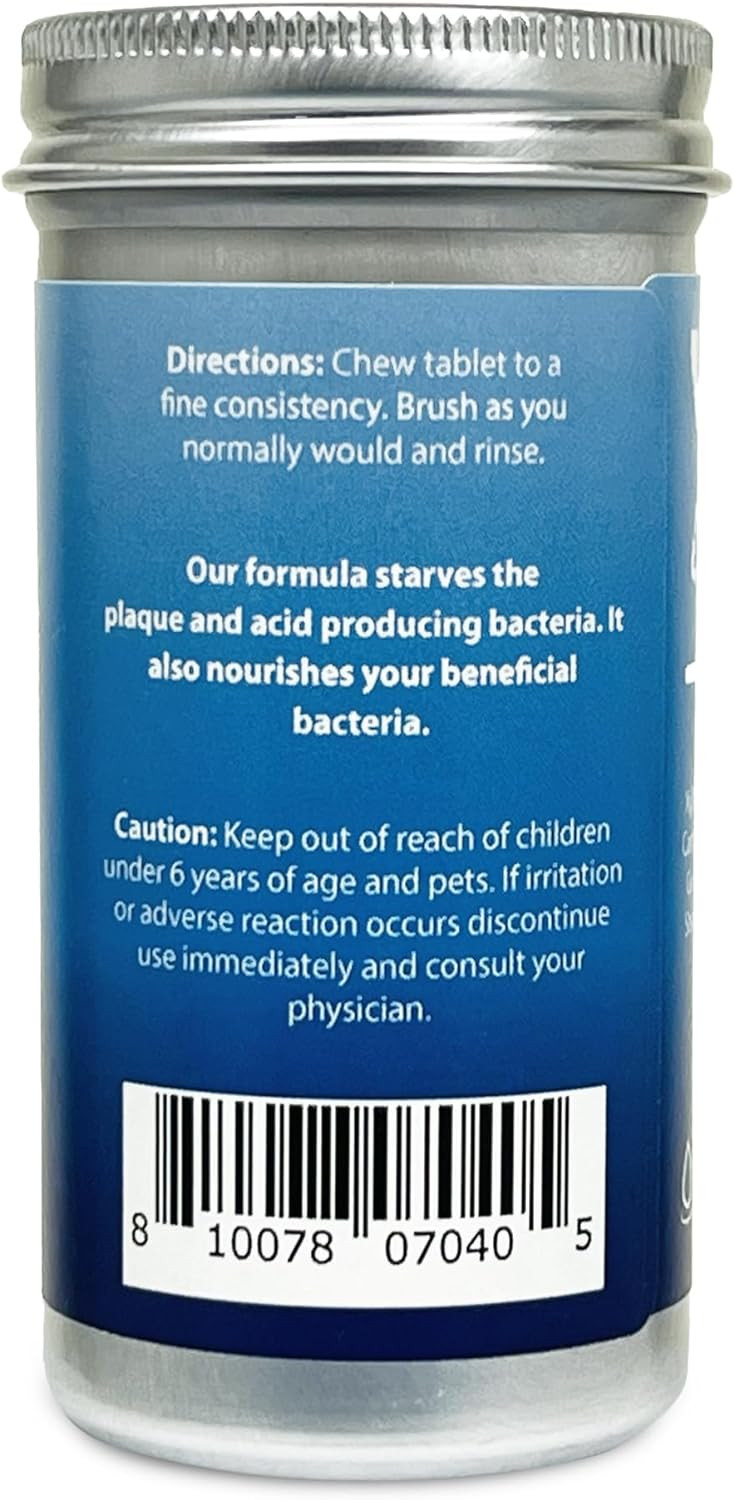 Chew Brush Smile Toothpaste Tablets 120 Count, Peppermint