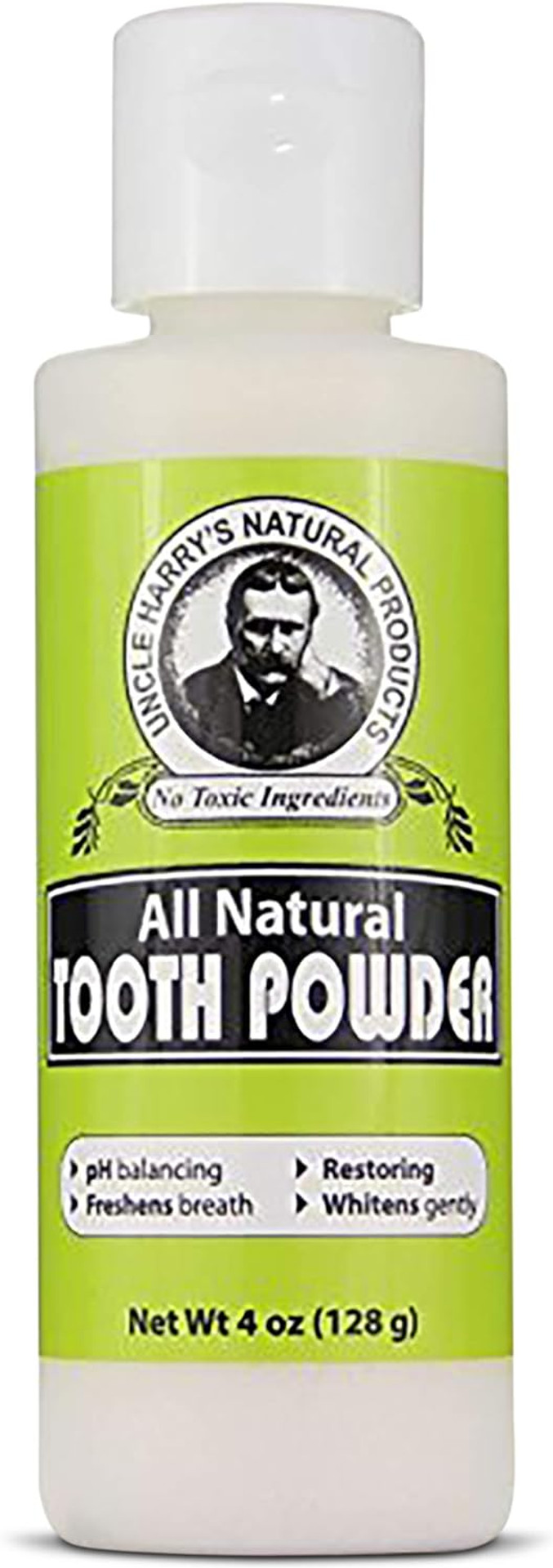 Uncle Harry'S Remineralizing Tooth Powder | All Natural Enamel Support & Whitening Toothpaste For Sensitive Teeth | Powder Toothpaste For Gum Health & Fresh Breath (4 Oz)