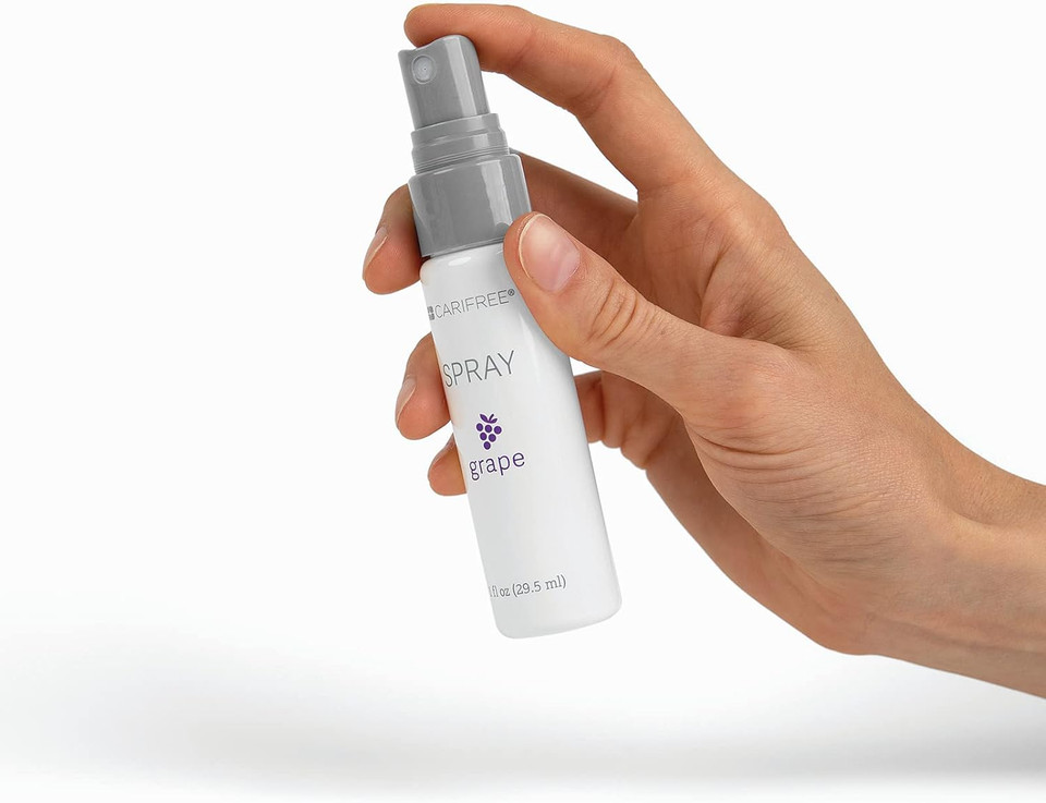 Carifree Kids Kit | Carifree Fluoride Free Gel & Carifree Spray: Neutralizes Ph | Freshens Breath And Moistens Mouth | Dentist Recommended For Oral Care (1-Pack + Spray) (Grape)