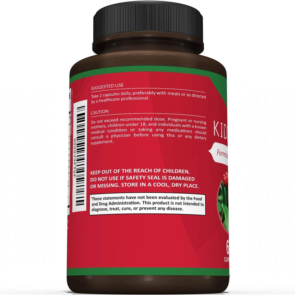 Premium Kidney Cleanse Supplement ÃÂ Powerful Kidney Support Formula With Cranberry Extract Helps Support Healthy Kidneys & Urinary Tract Supportã¢Â 60 Vegetarian Capsules