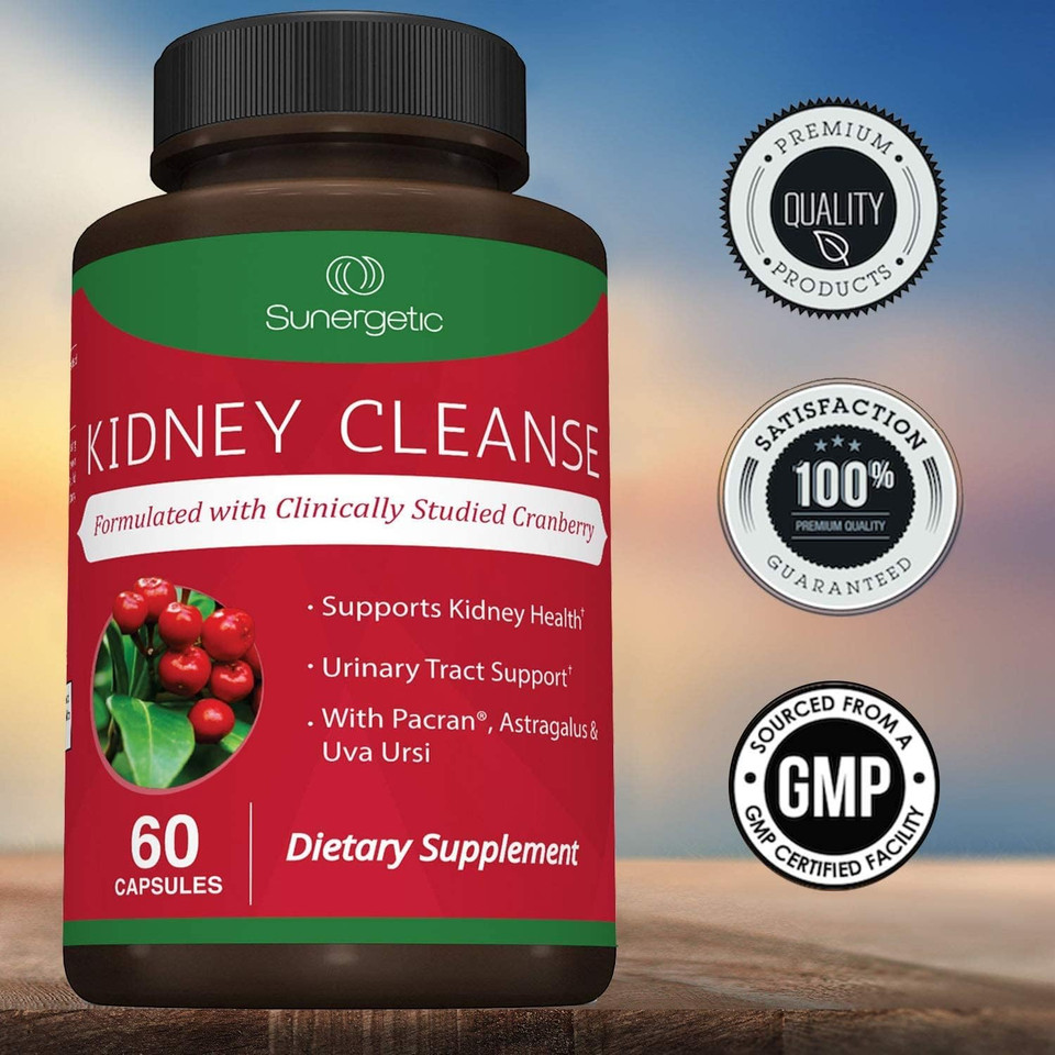 Premium Kidney Cleanse Supplement ÃÂ Powerful Kidney Support Formula With Cranberry Extract Helps Support Healthy Kidneys & Urinary Tract Supportã¢Â 60 Vegetarian Capsules