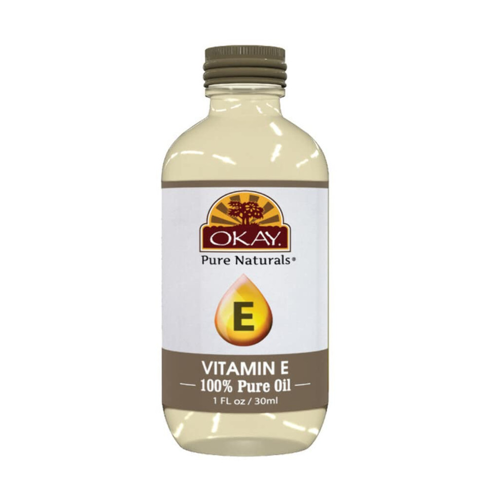 Okay Vitamin E Oil For All Hair Textures & Skin Types, All Natural, 1 Fl Oz1 Fl Oz (Pack Of 1)