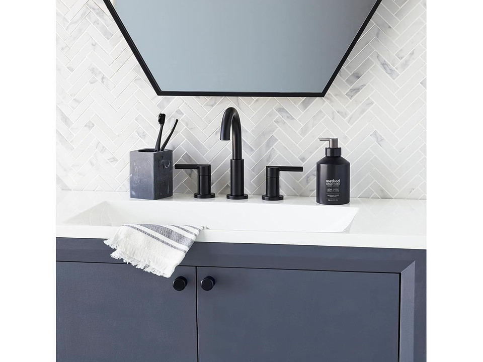 Method Gel Hand Soap, Vetiver + Amber, Reusable Black Aluminum Bottle, Biodegradable Formula, 12 Oz (Pack Of 3) Method Gel Hand Soap, Vetiver + Amber, Reusable Black Aluminum Bottle, Biodegradable Formula, 12 Oz (Pack Of 3)