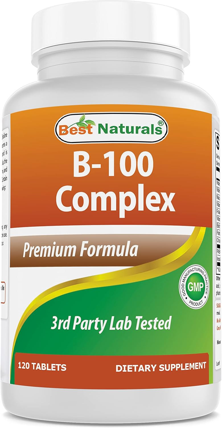 Best Naturals B-100 Complex For Adults, 120 Tablets