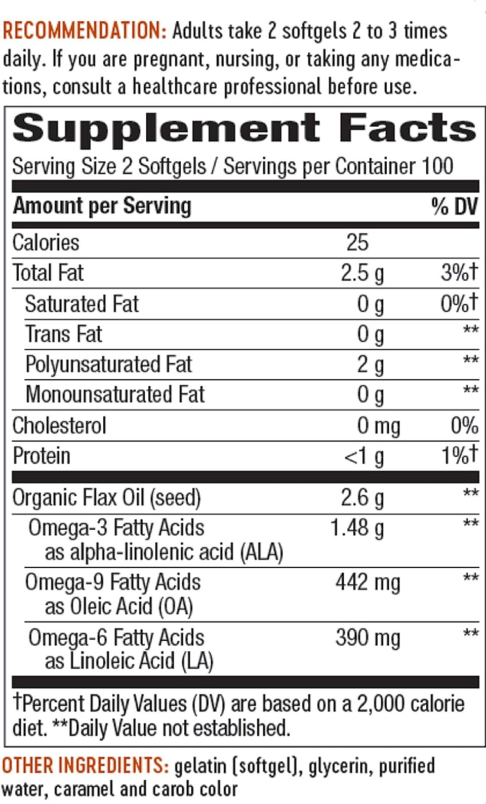 Nature'S Way Flax Oil Max Strengthã¢Â, Supports Heart Health*, 200 Softgels