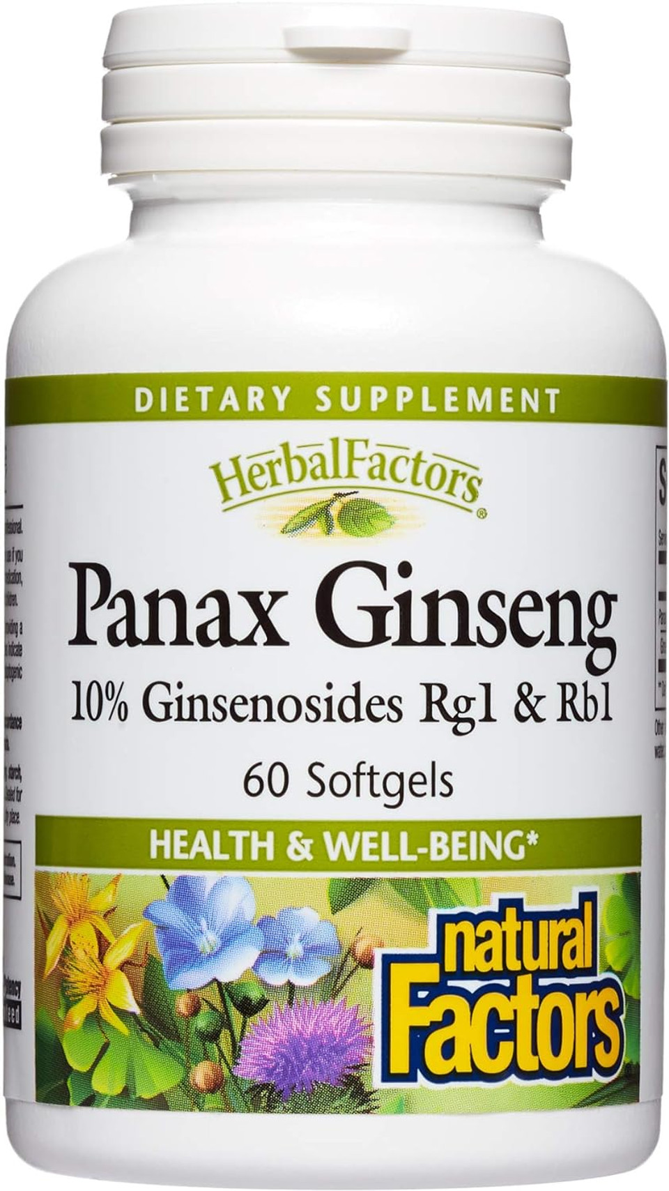 Herbalfactors By Natural Factors, Panax Ginseng, Promotes Resistance To Everyday Stress And A Healthy Well-Being, 60 Softgels (60 Servings)