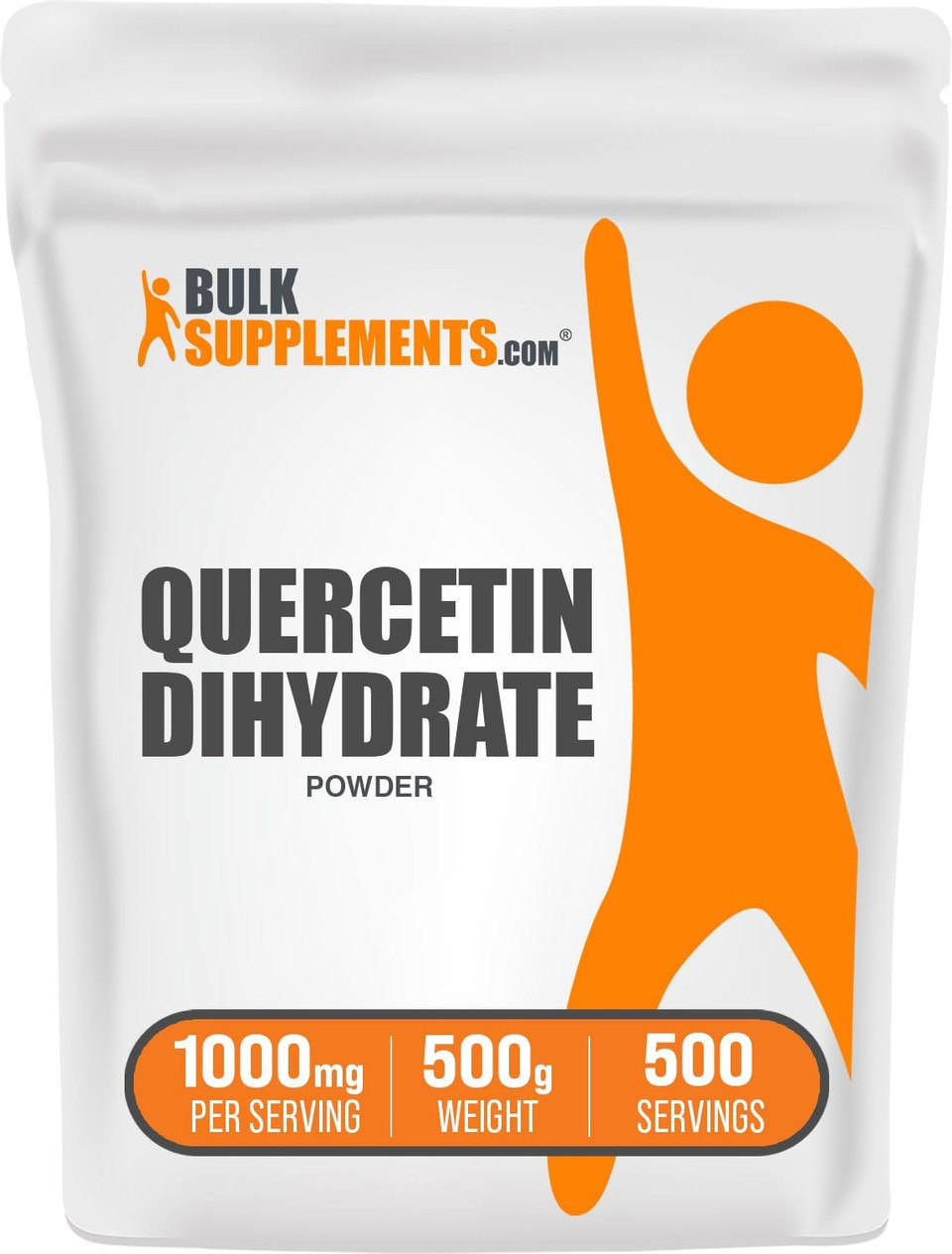 Bulksupplements.Com Quercetin Dihydrate Powder - Quercetin Supplements, Quercetin 1000Mg, Quercetin Powder - Antioxidants Supplement, Gluten Free, 1000Mg Per Serving, 500G (1.1 Lbs)