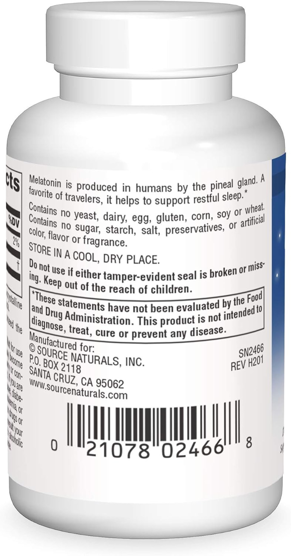 Source Naturals Sleep Science Melatonin, Helps Promote Sleep* 10 Mg - 60 Tablets