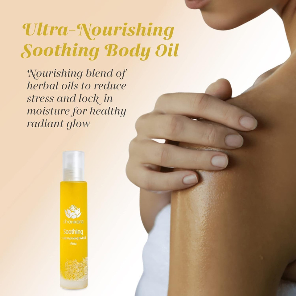 Shankara Soothing Body Oil For Women And Men With Lavender, Calendula And Lemon Balmã¢Â Perfect Hydrating Body Oil For Nourishing Dry Skin And Soothing Mind And Best Body Massage Oil (100Ml/1 Bottle)